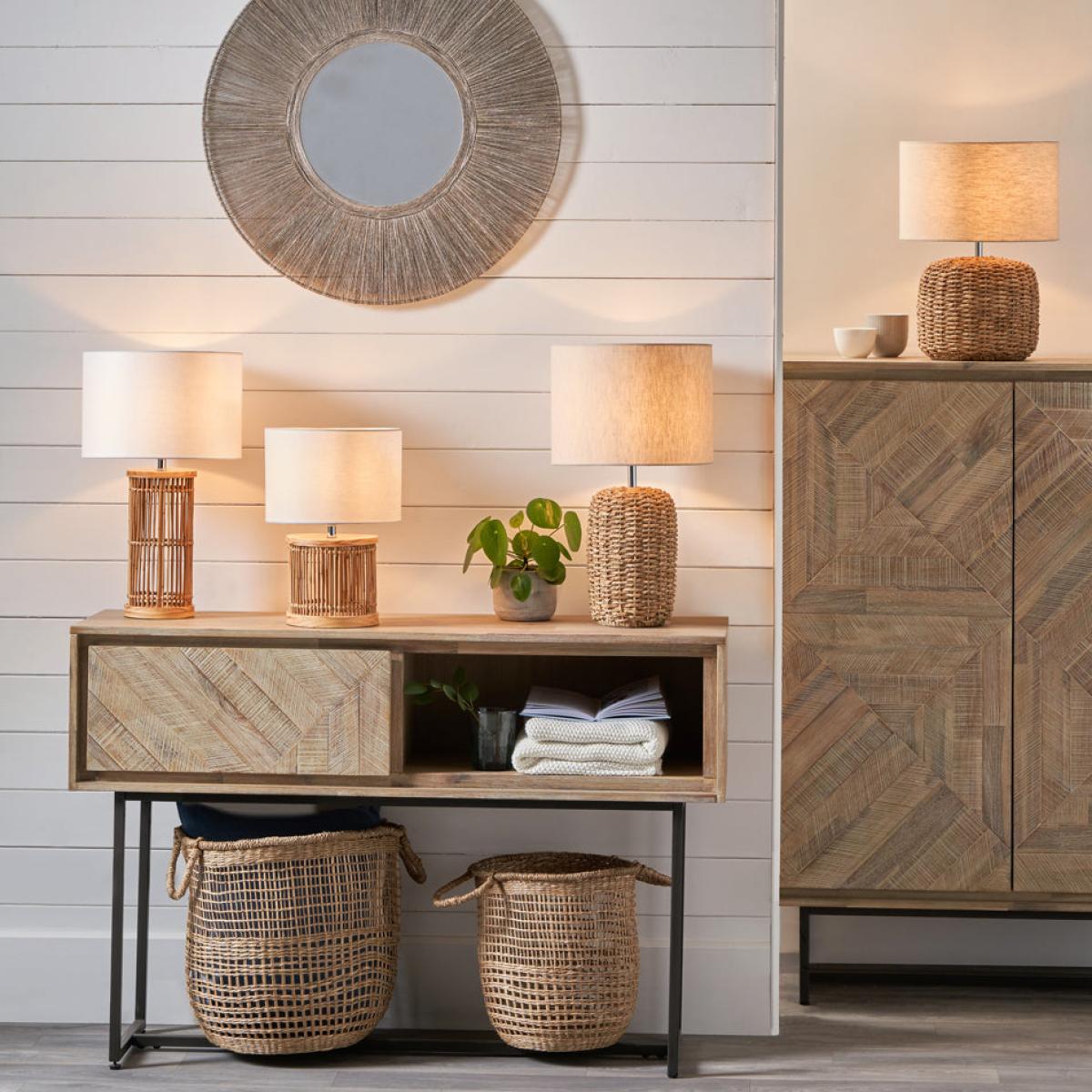 Olivia's Pheobe Tall Natural Woven Table Lamp – image 6