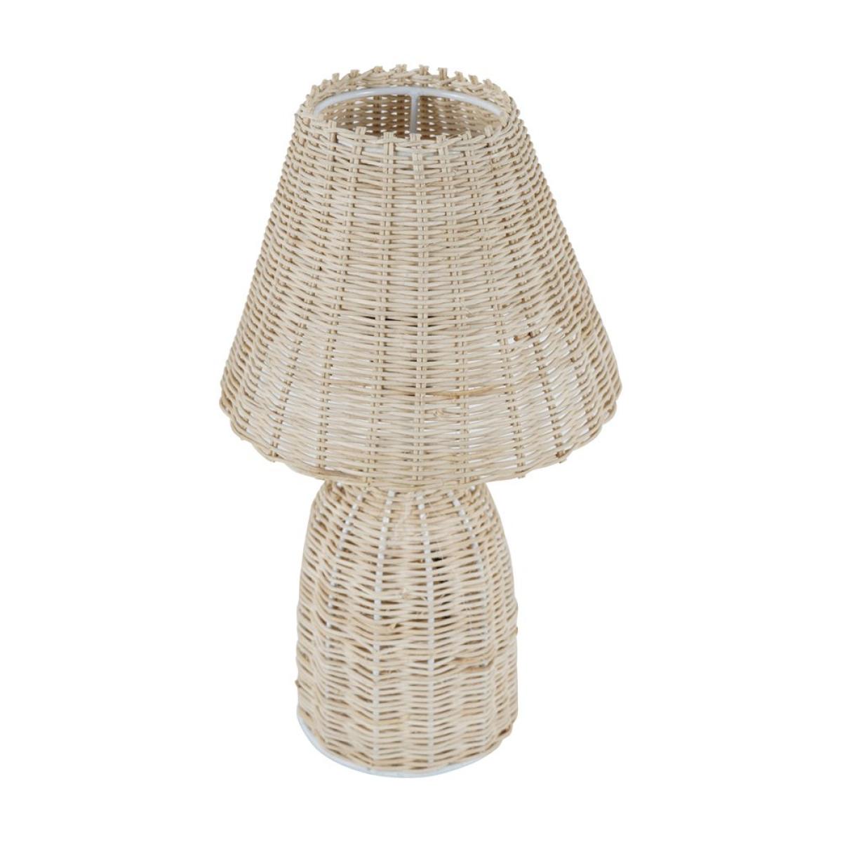Libra Interiors Mini Rattan Lamp Base and Shade – image 2