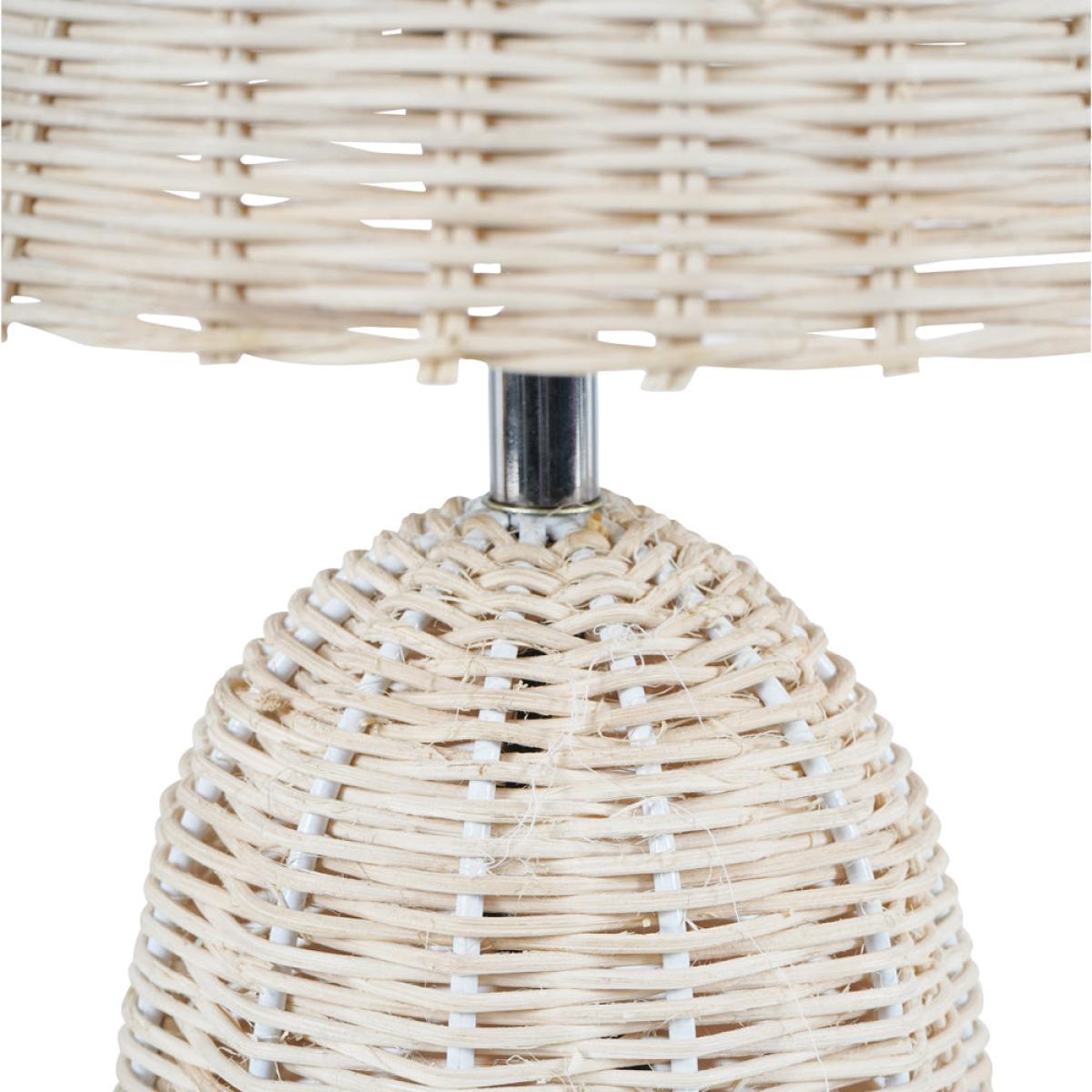 Libra Interiors Mini Rattan Lamp Base and Shade – image 4