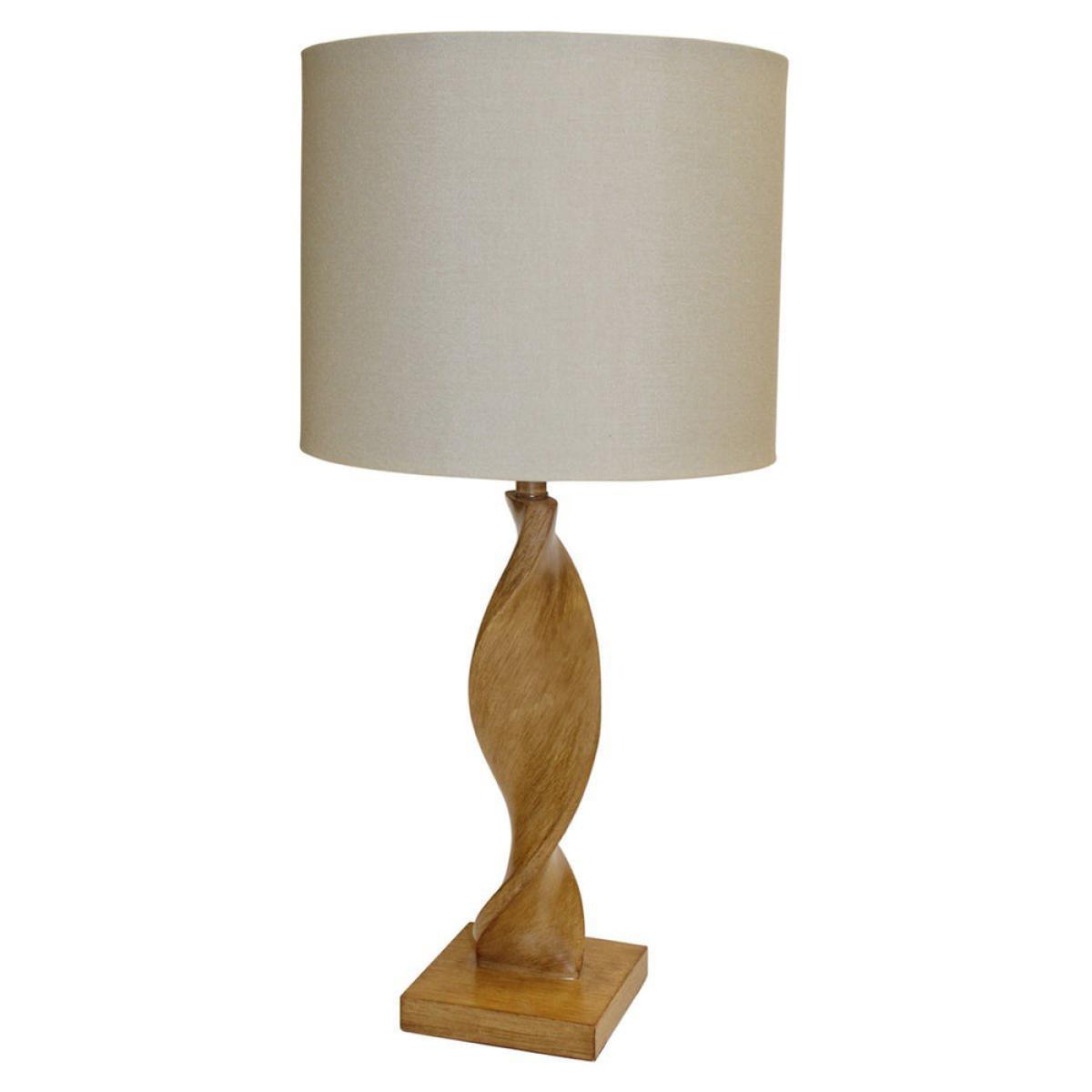 Gallery Direct Argenta Table Lamp Wooden Spiral – image 2