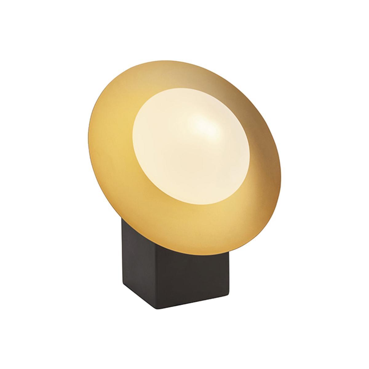 Olivia's Lisanne Gold And Dark Bronze With Opal Glass Table Lamp