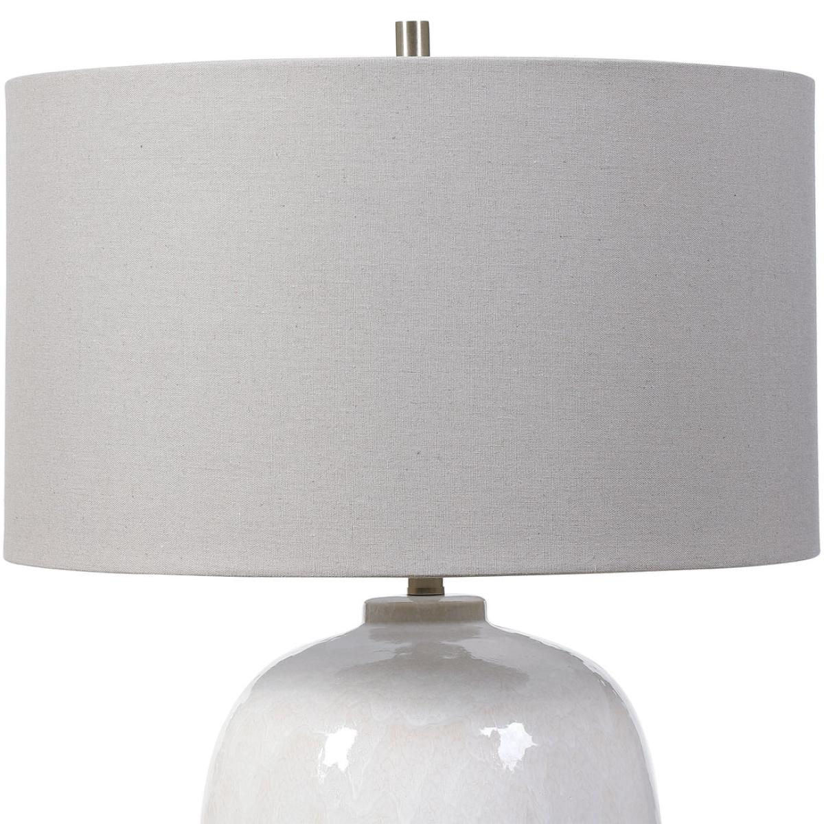 Uttermost Winterscape White Glaze Table Lamp – image 3