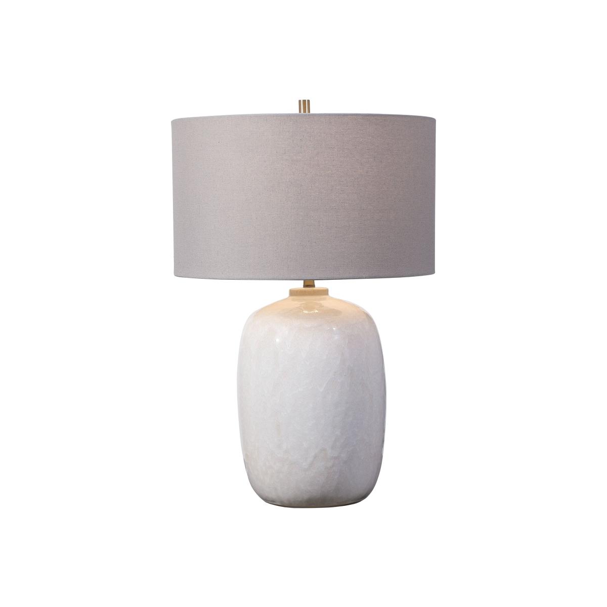 Uttermost Winterscape White Glaze Table Lamp – image 1