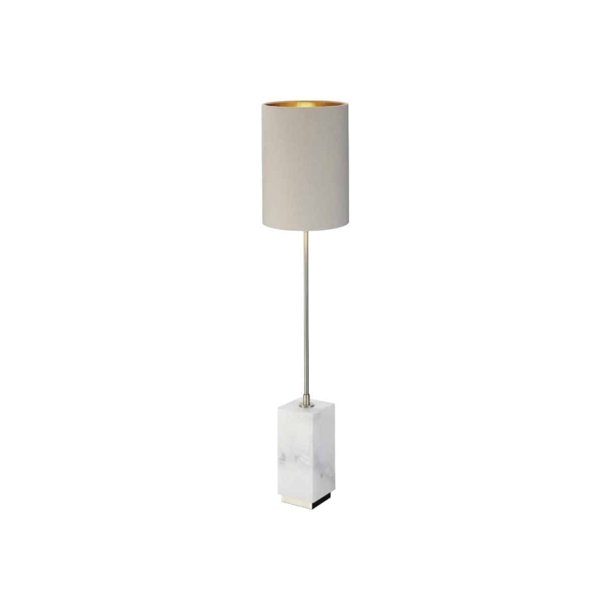 RV Astley Lindau Table Lamp White Marble And Antique Brass – image 1