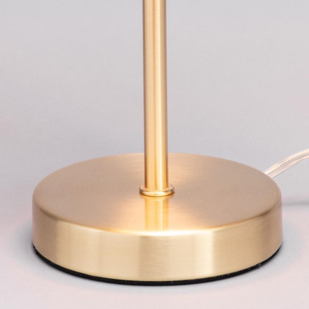 BHS Velvet Table Lamp Pink & Brass – image 4