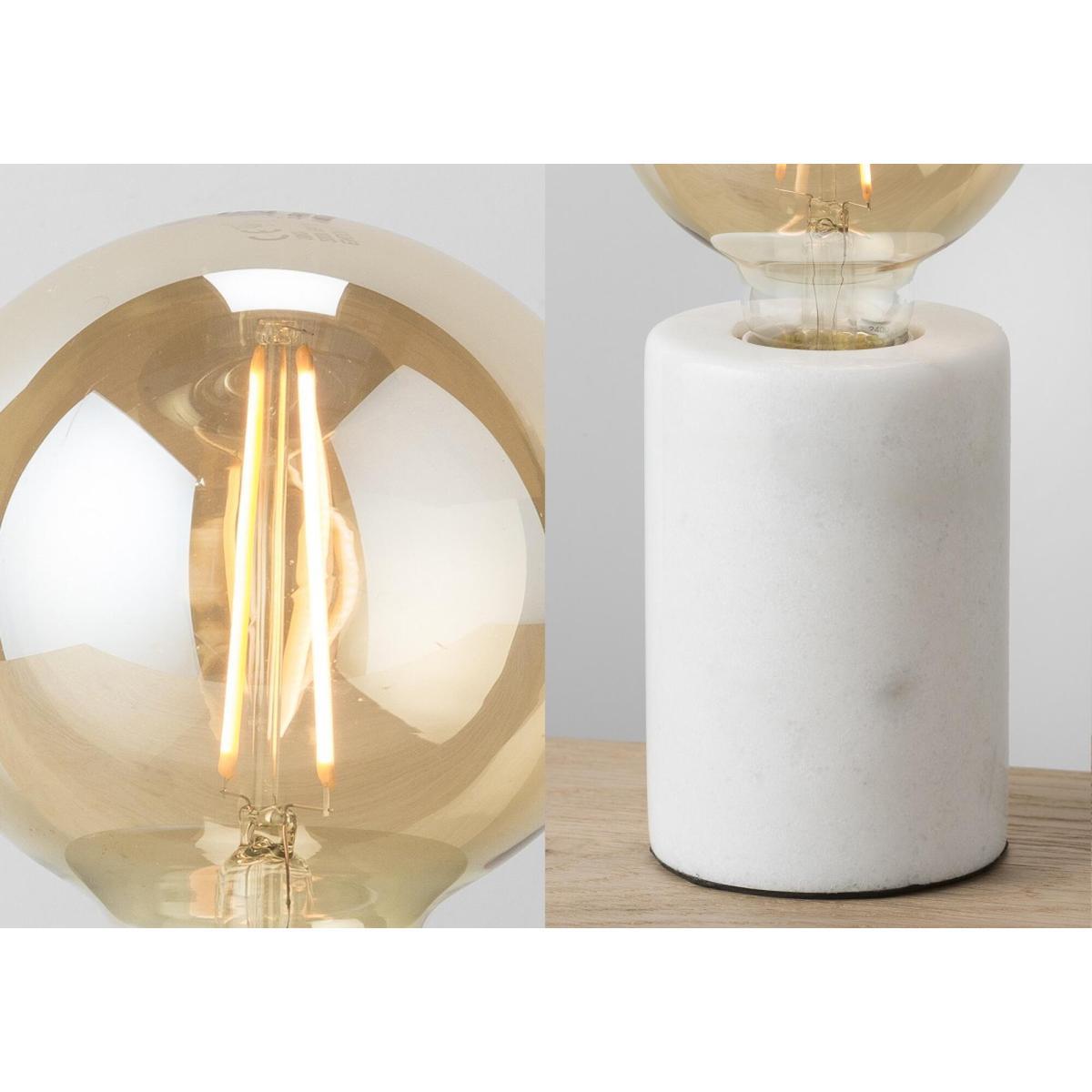 Hazel Retro Table Lamp in Marble – image 3