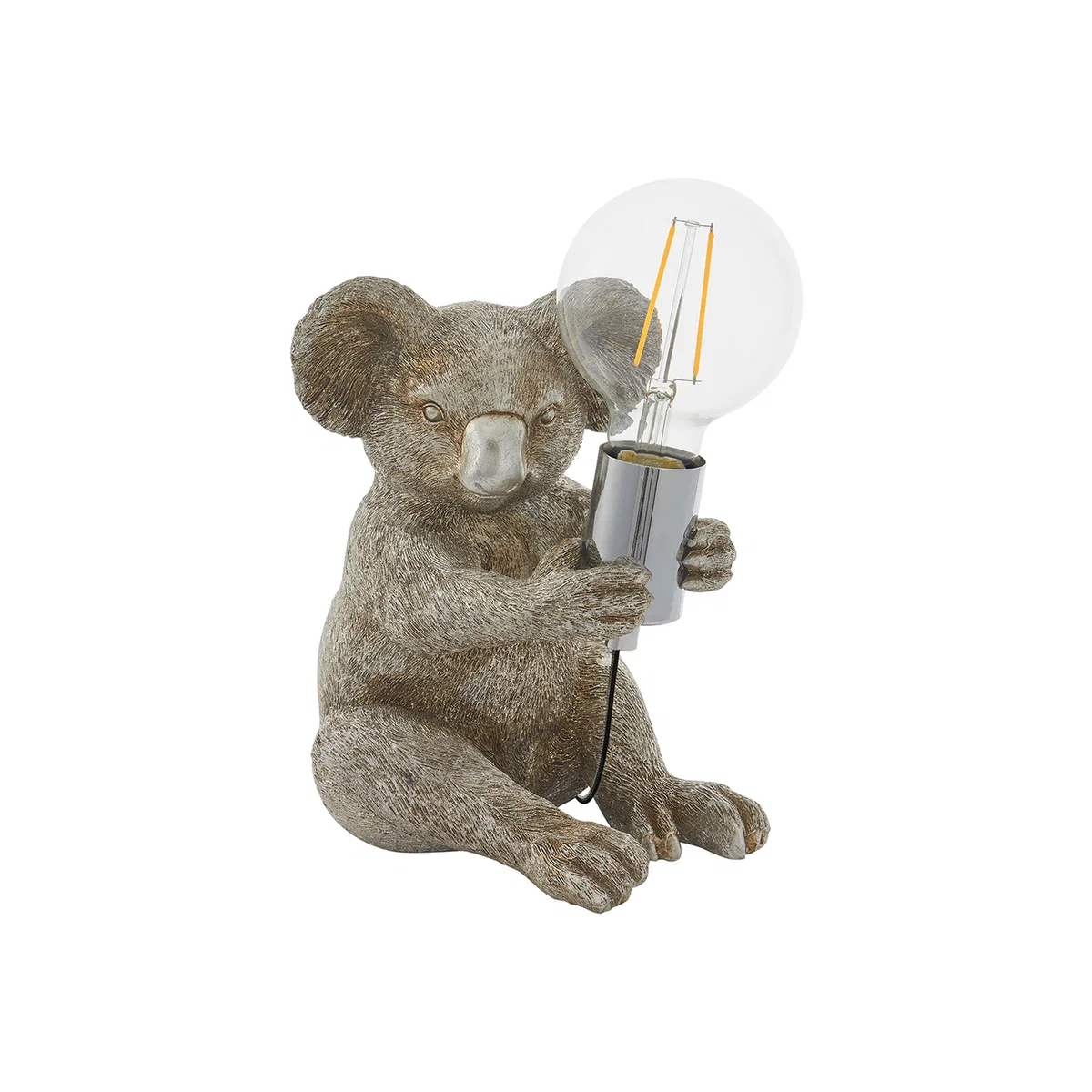 Kaelan the Koala Table Lamp in Vintage Silver – image 1