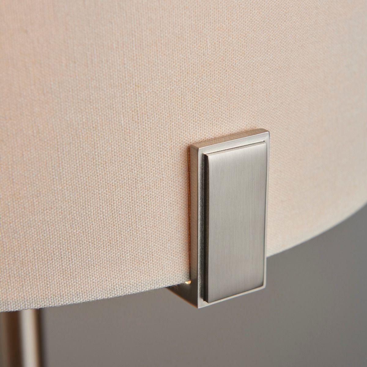 Hayfield Satin Nickel & Grey Table Lamp – image 4