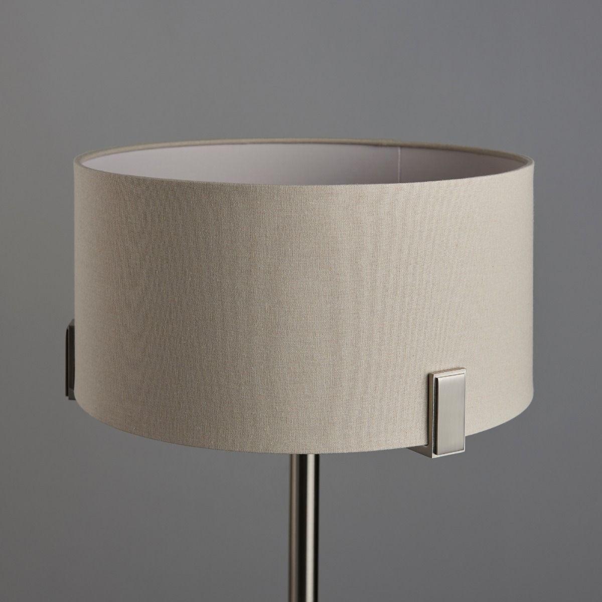 Hayfield Satin Nickel & Grey Table Lamp – image 5