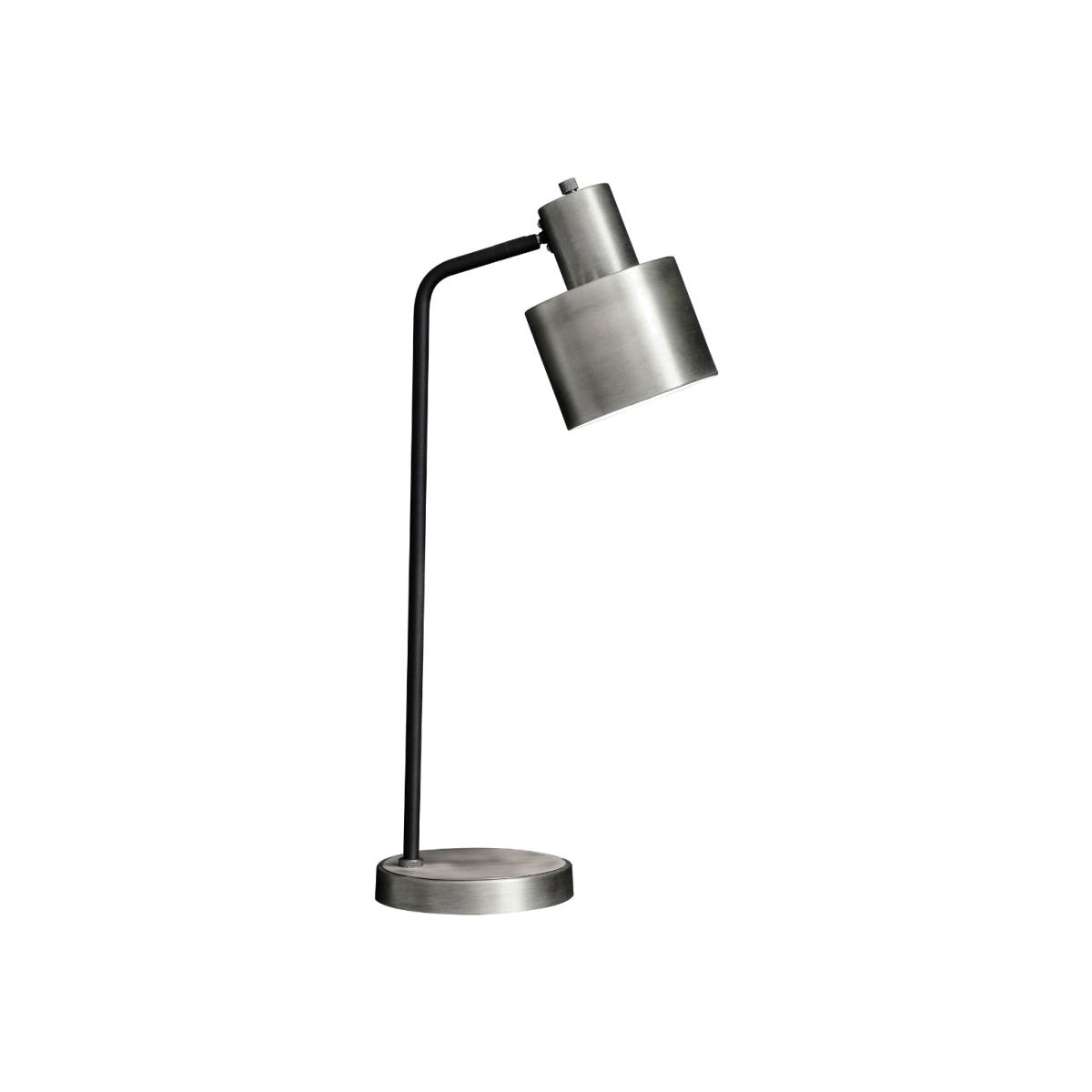 Mayfield Brushed Silver & Black Table Lamp – image 1