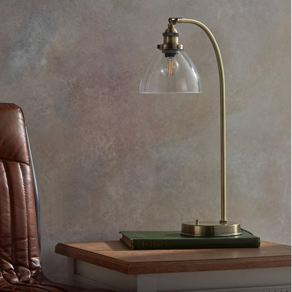 Hansen 53cm Table Lamp Antique Brass – image 3