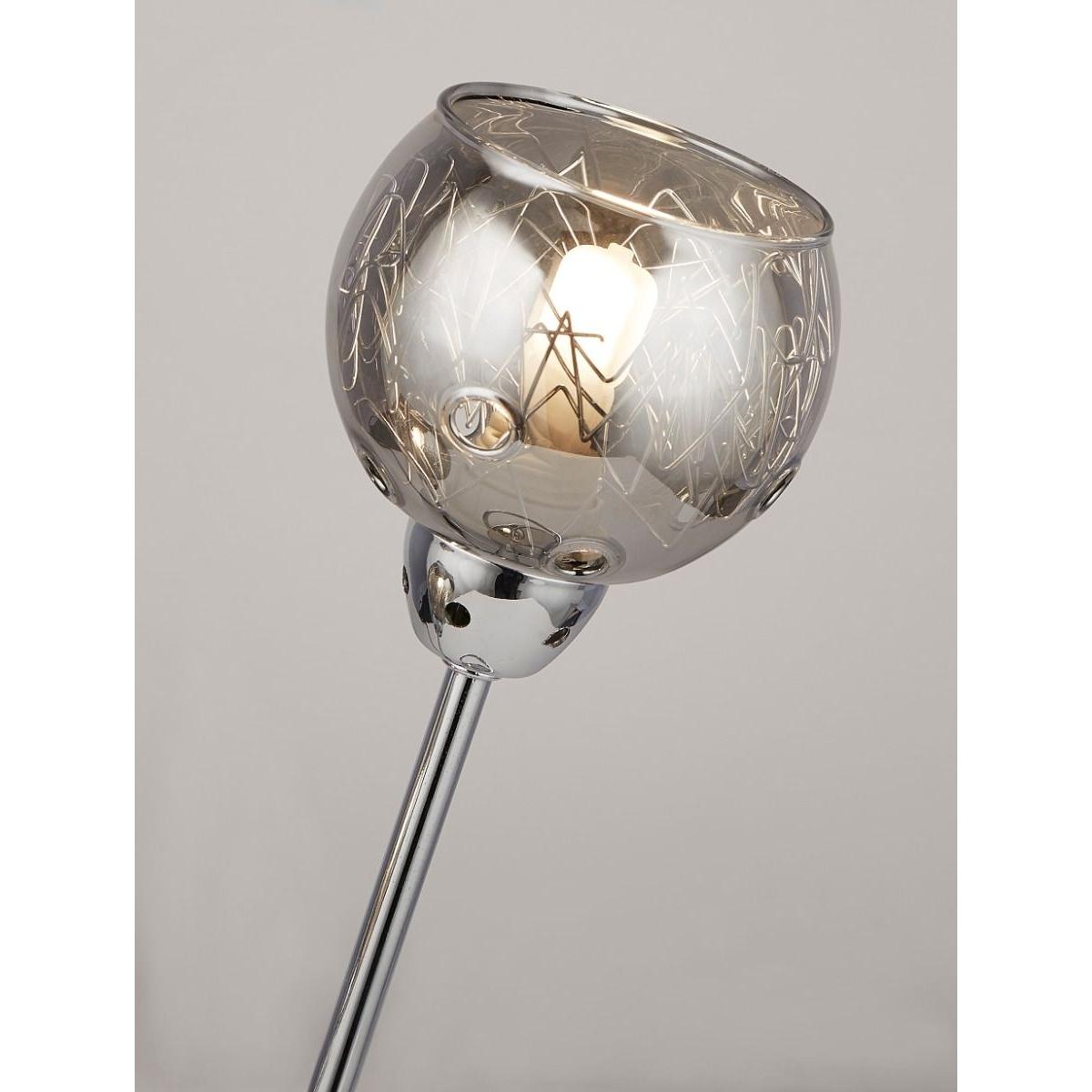 Kitty 2 Light Polished Chrome & Smoked Table Lamp – image 3
