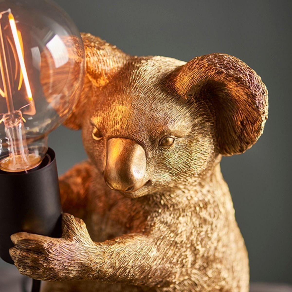 Wiggles Vintage Gold Table Lamp – image 2