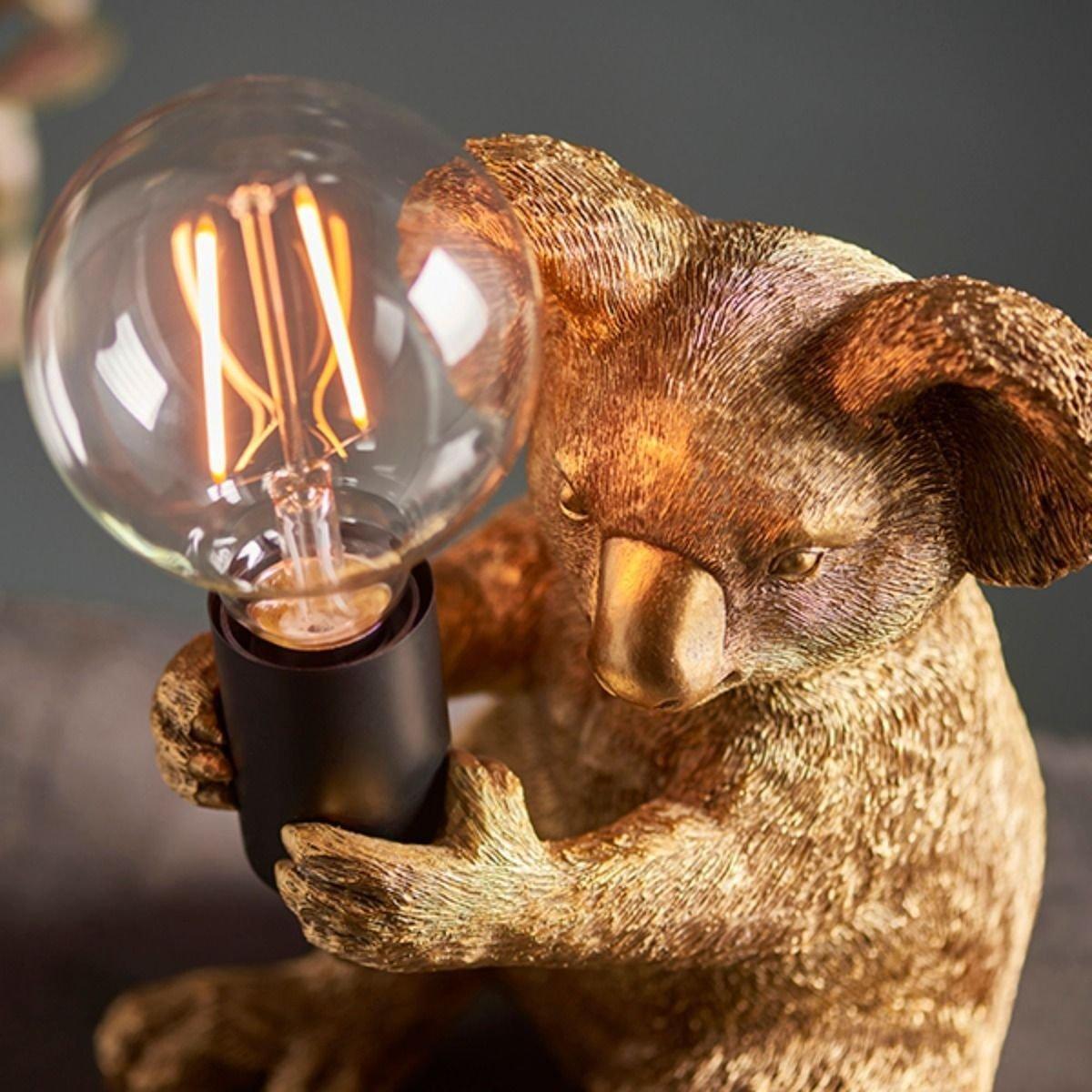 Wiggles Vintage Gold Table Lamp – image 3