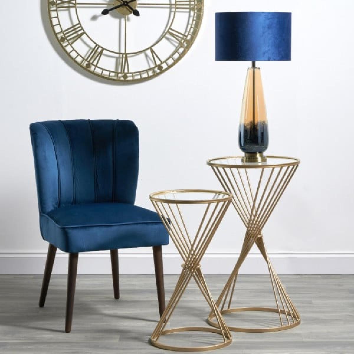 Elena Metallic Blue Table Lamp – image 6