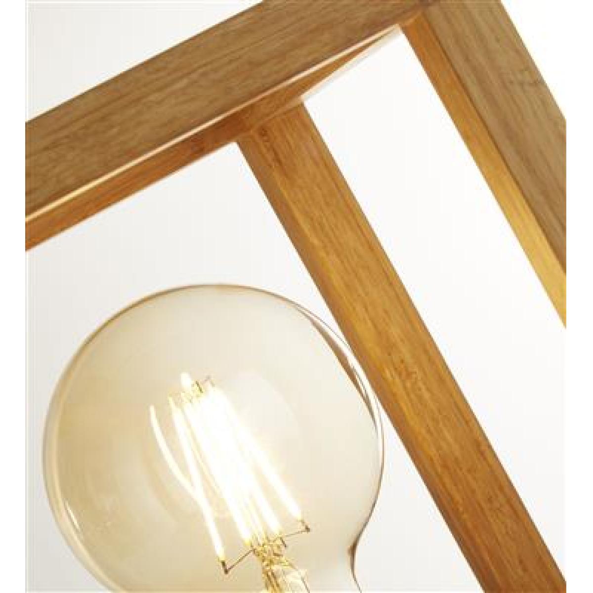 Square Wooden Table Lamp – image 2