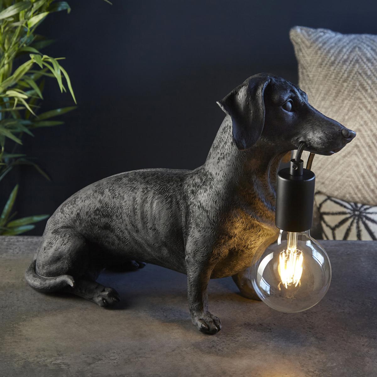 Wally Black Dog Table Lamp – image 4