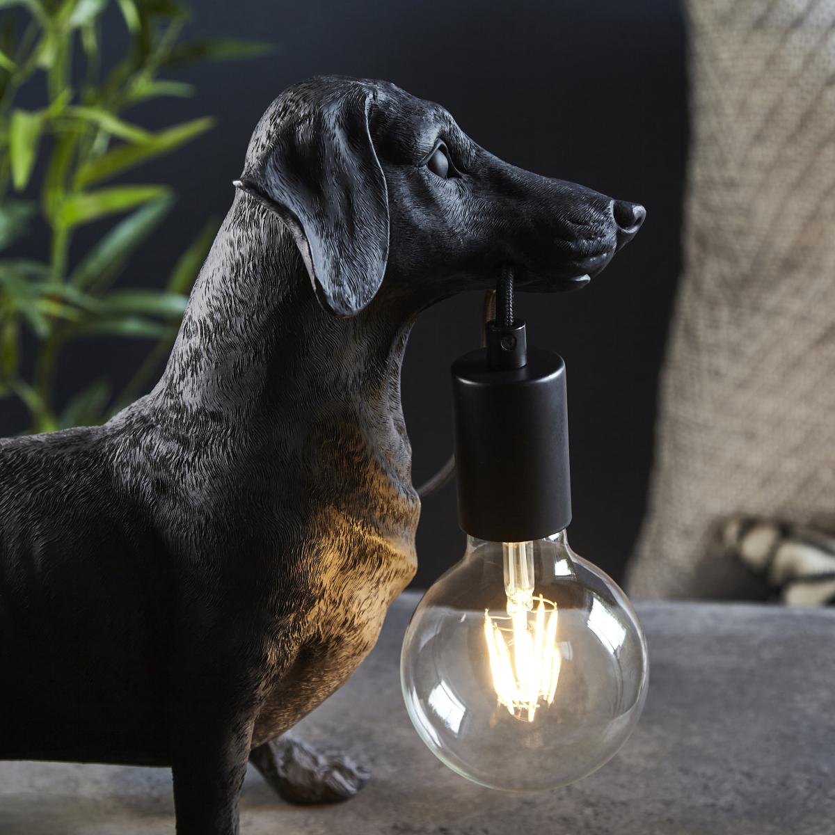 Wally Black Dog Table Lamp – image 5