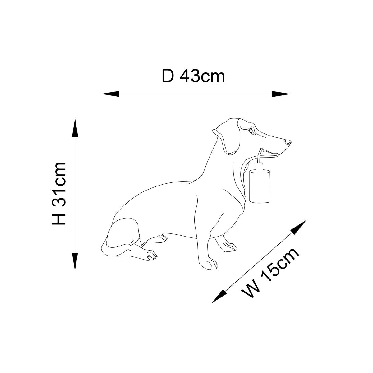 Wally Black Dog Table Lamp – image 10