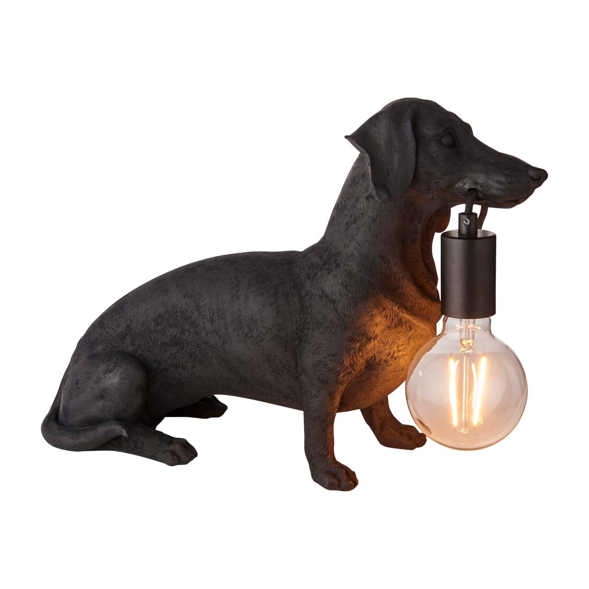 Wally Black Dog Table Lamp – image 1