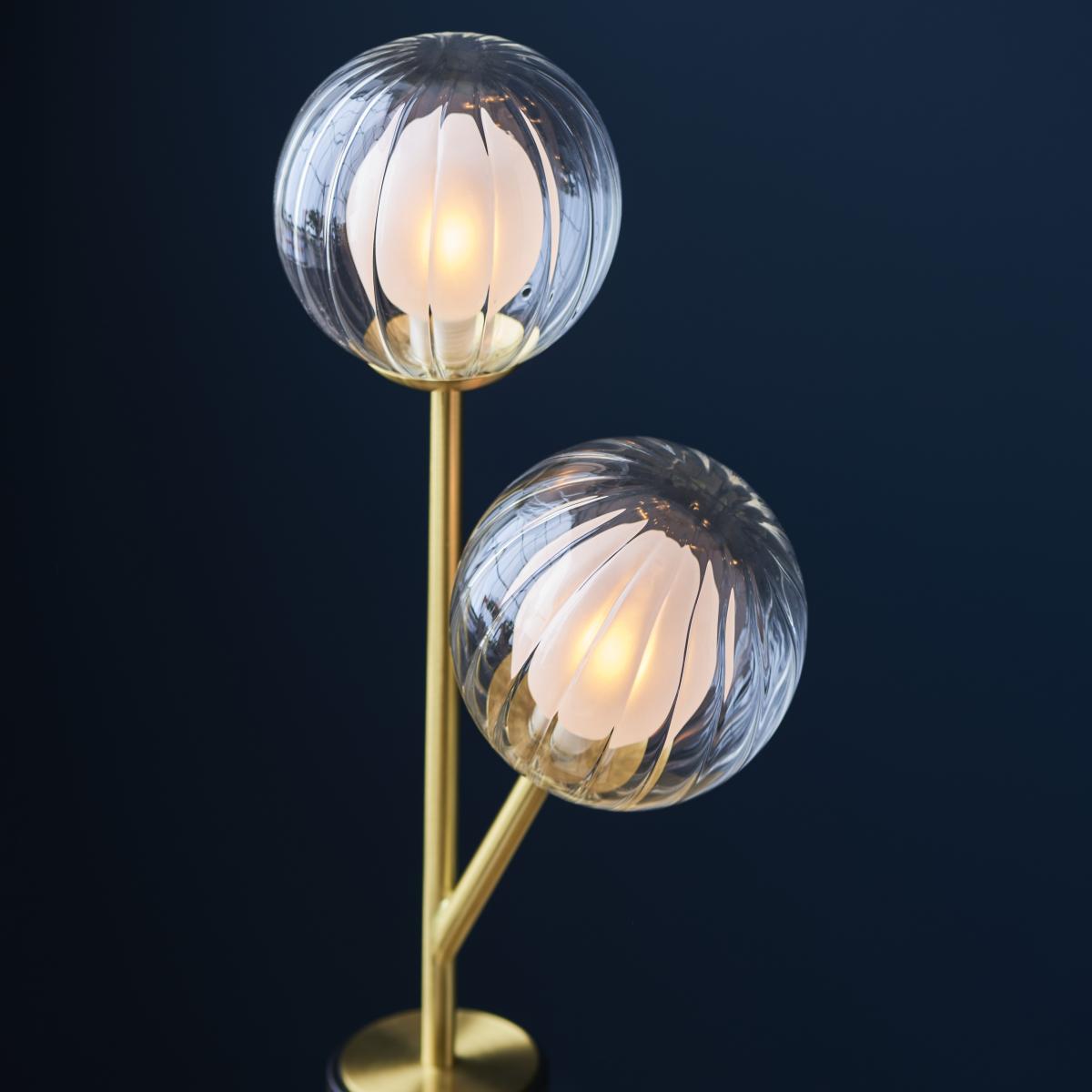 Udo 2 Light Satin Brass Table Lamp – image 4