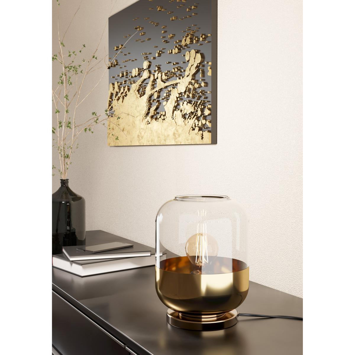 Maryvilla Gold and Clear Glass Table Lamp – image 2