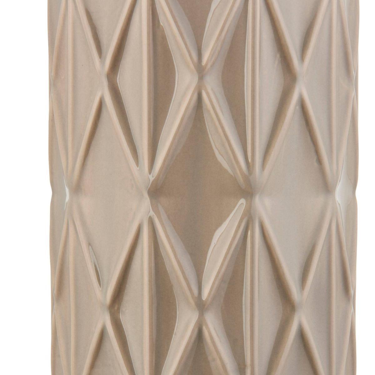 Malika 1 Light Gloss Dove Grey 68cm Table Lamp with a Charcoal Faux Suede Shade – image 2