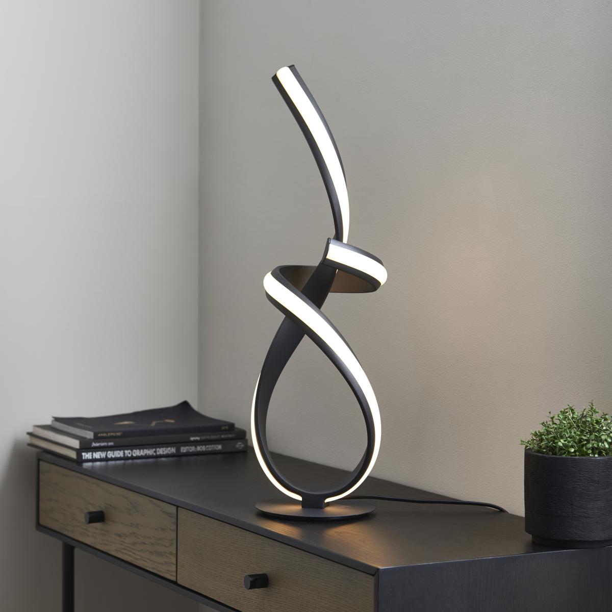 Fraser LED Matt Black Table Lamp – image 6