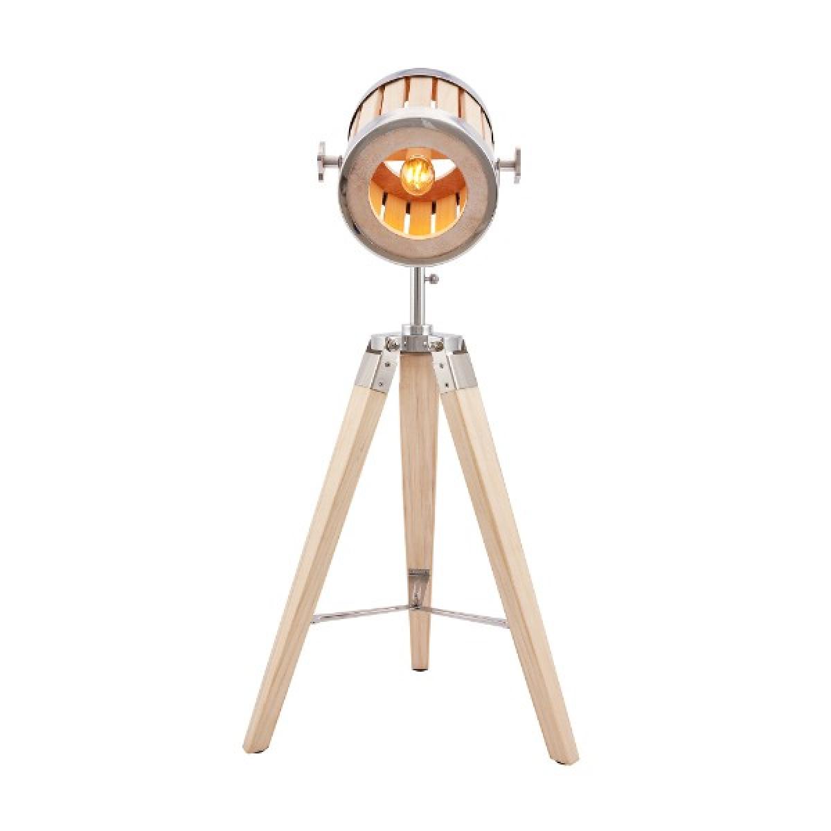 Staithes Natural Wood Tripod Table Lamp – image 3
