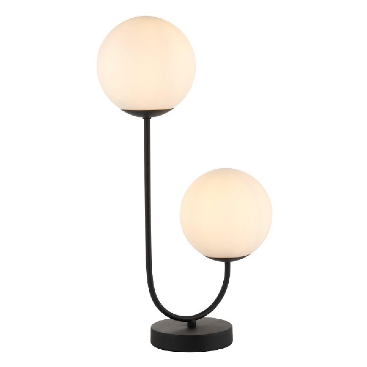 Patton 2 Light Matt Black Table Lamp – image 2