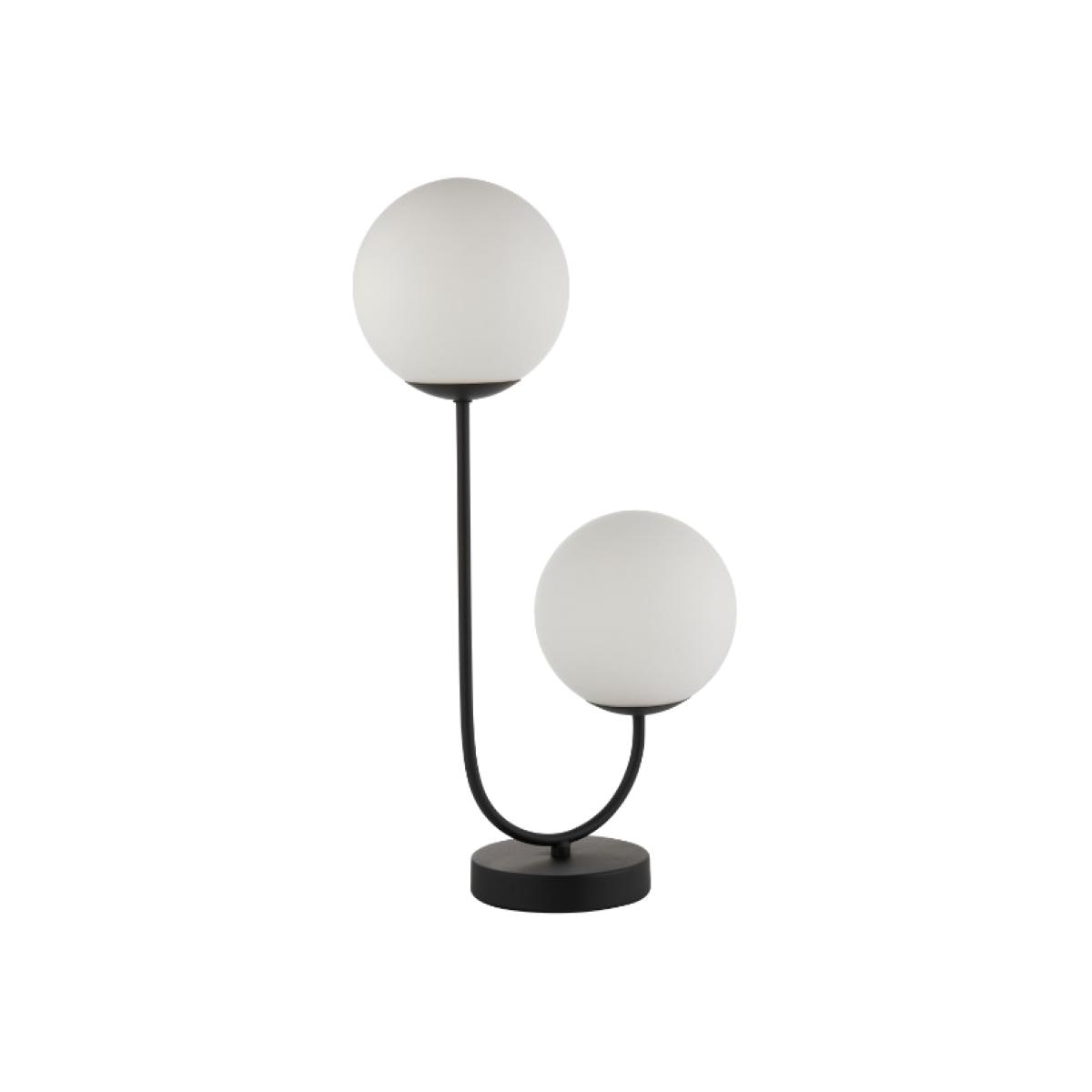Patton 2 Light Matt Black Table Lamp – image 1