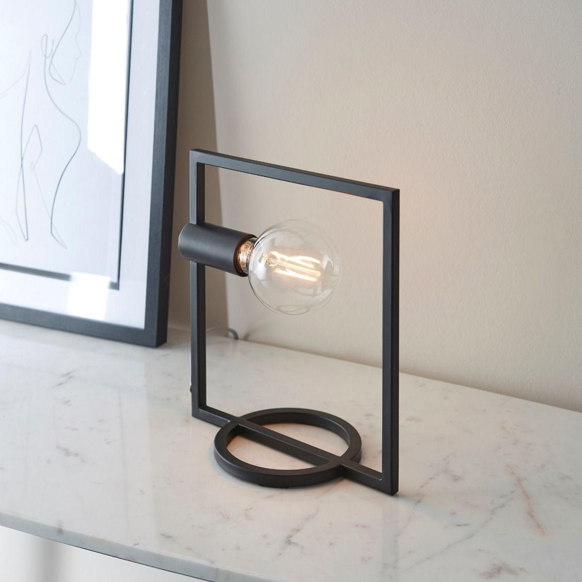 Shape 1 Light Black Rectangle Table Lamp – image 4
