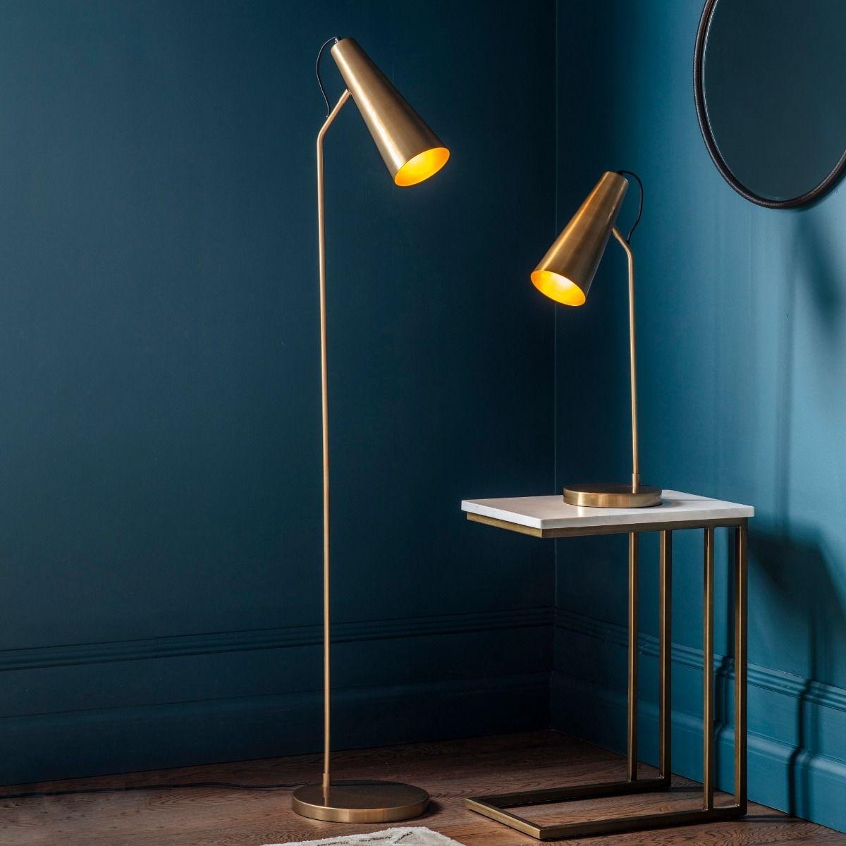 Karna Antique Brass & Gold Table Lamp – image 4