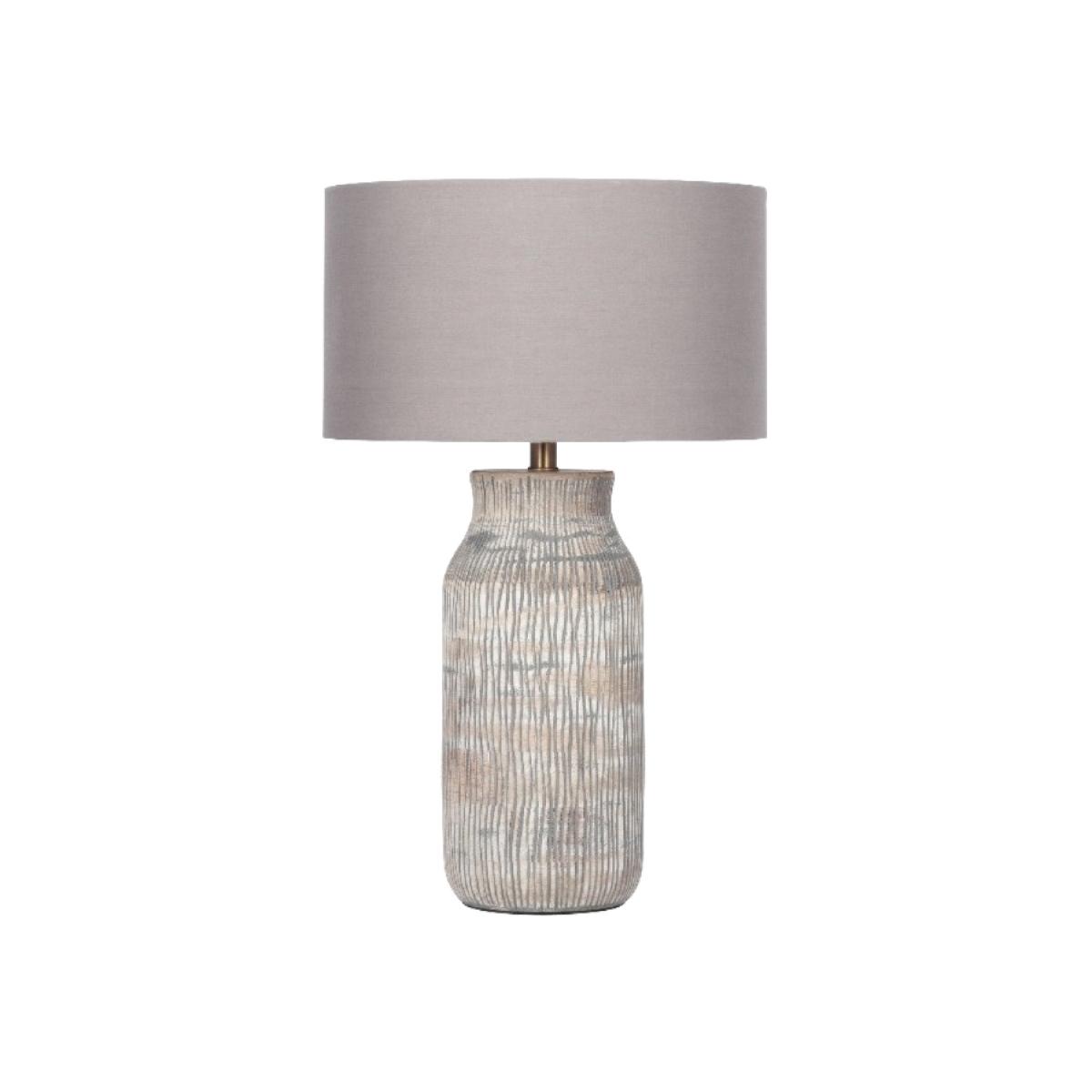 YALA T/LAMP GREY WASH WOOD