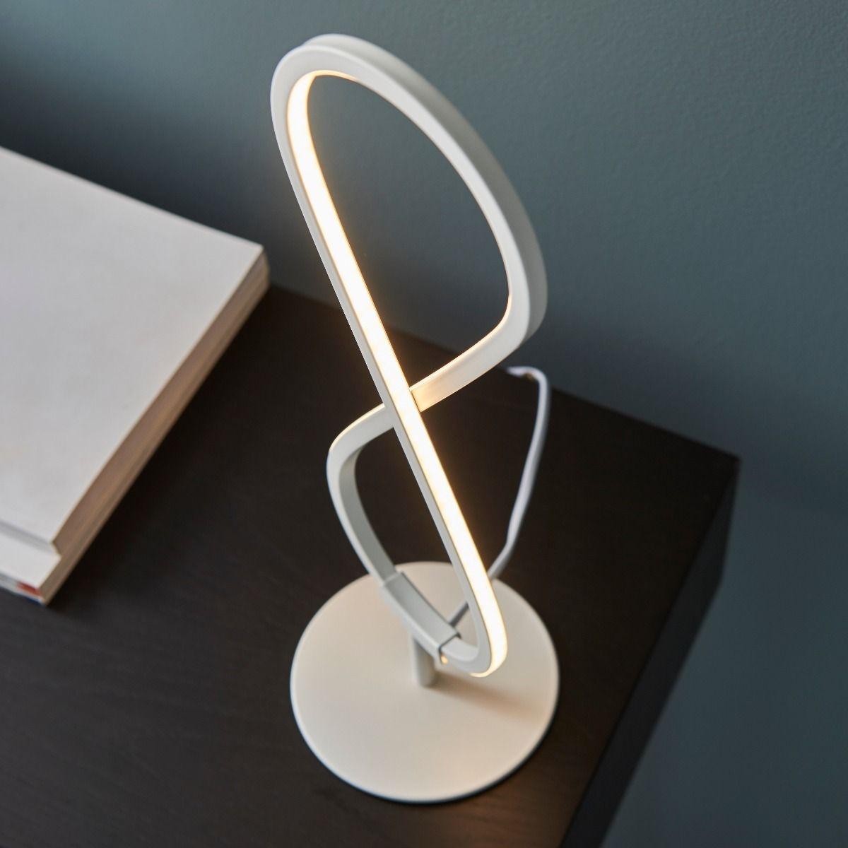 Paradox LED Matt White Table Lamp – image 2