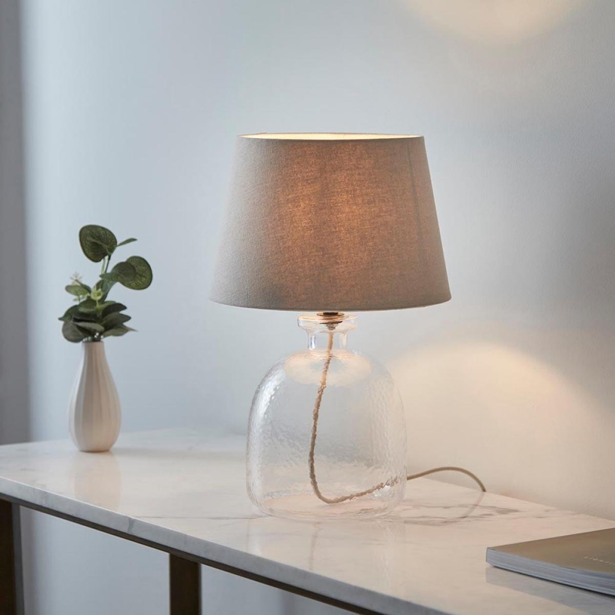 Lyra & Cici Glass Table Lamp – image 1