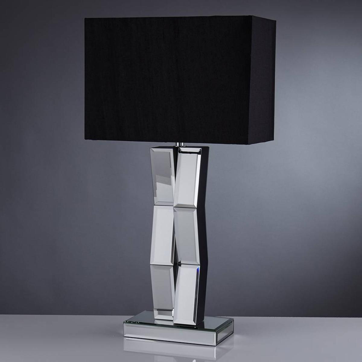 Searchlight Reflection 60cm Table Lamp Mirror/Black – image 2