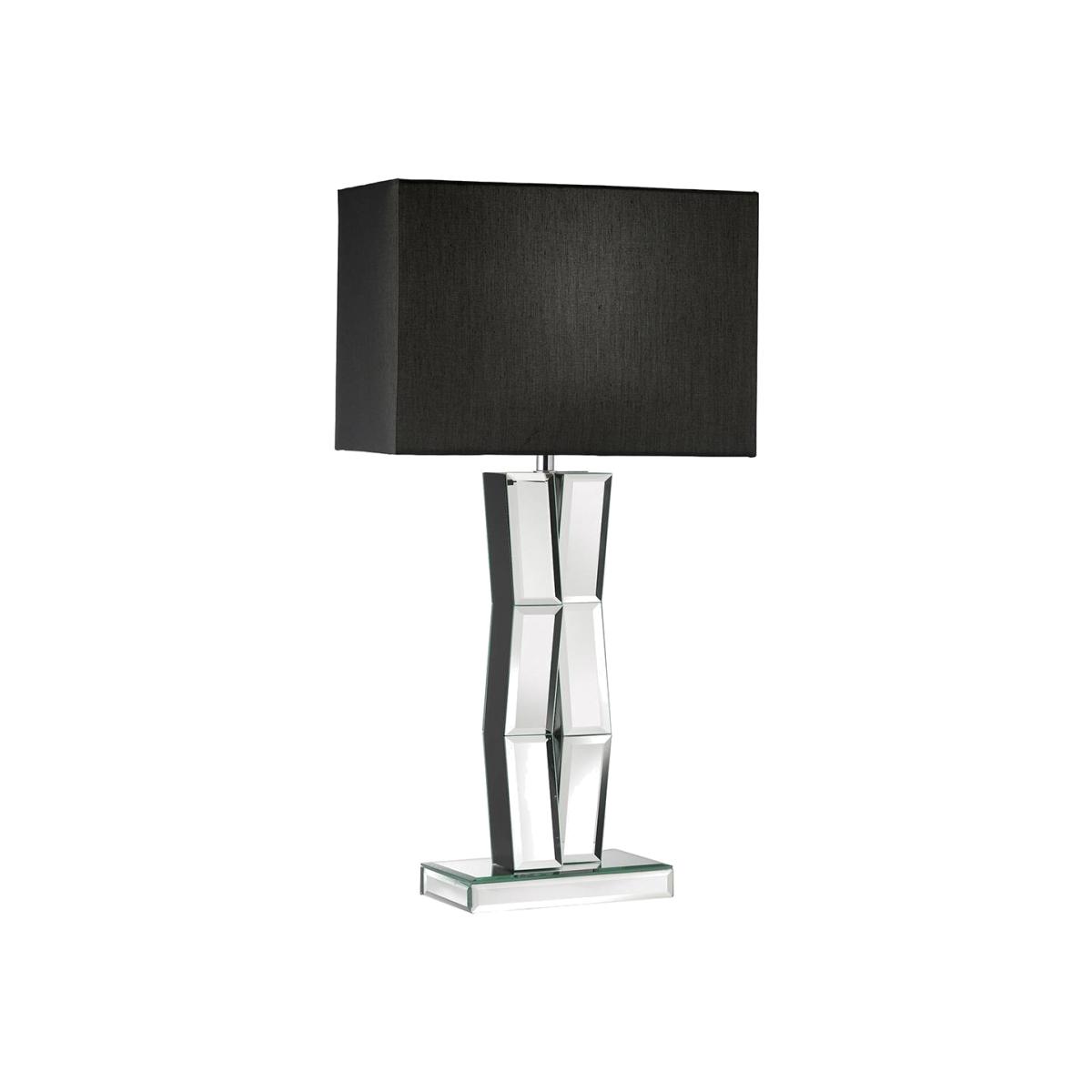 Searchlight Reflection 60cm Table Lamp Mirror/Black – image 1