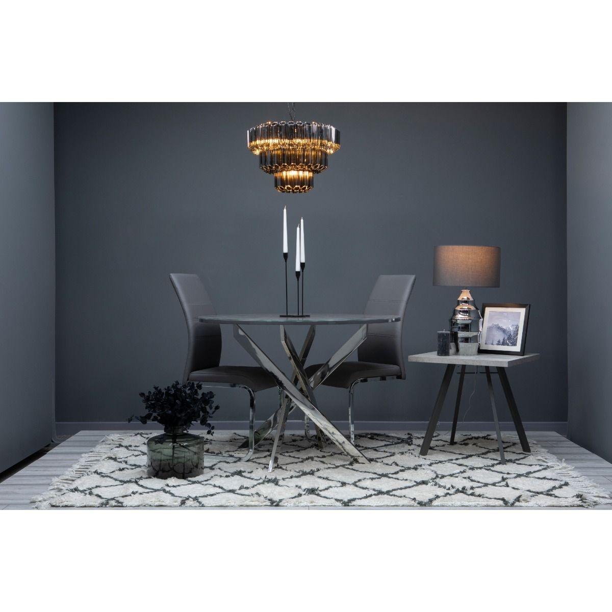 NORAH T/LAMP SILVER GLASS – image 2