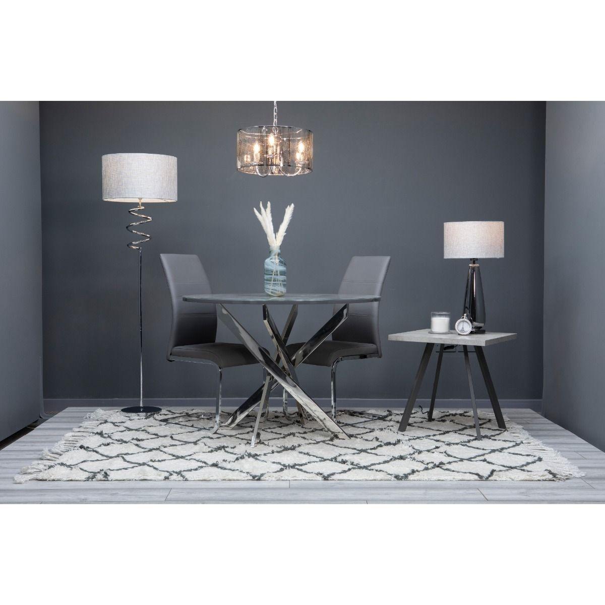 Amalfi Lamp Table in Grey – image 2