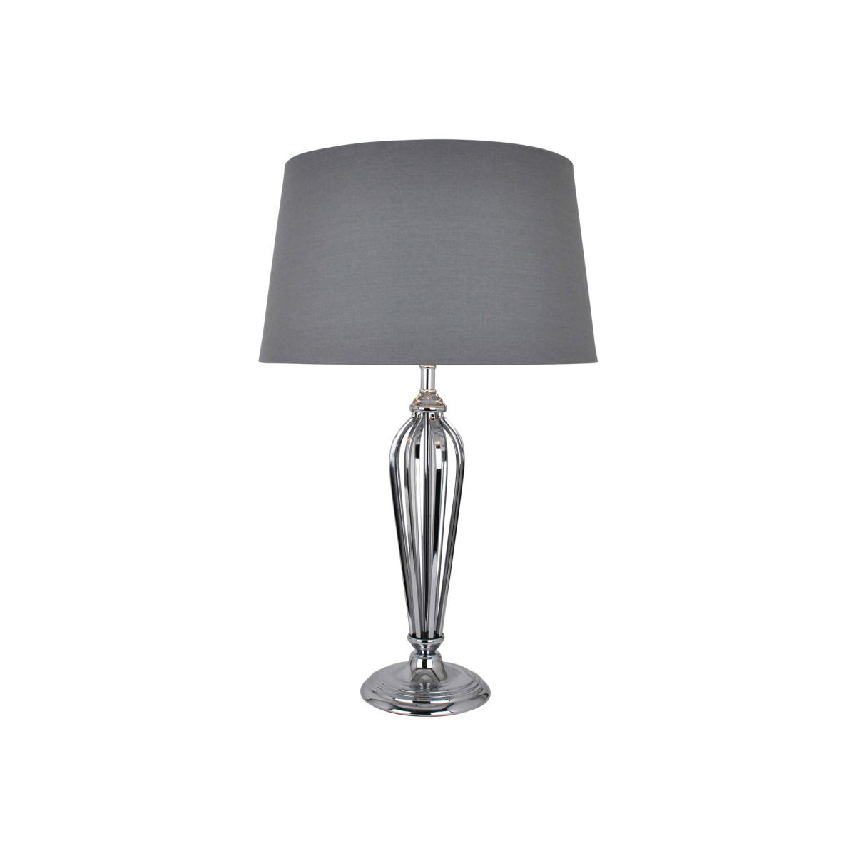 Lark 56cm Table Lamp Polished Chrome – image 1