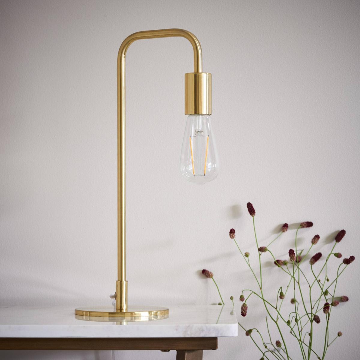Rubens 45cm Table Lamp Satin Gold – image 1