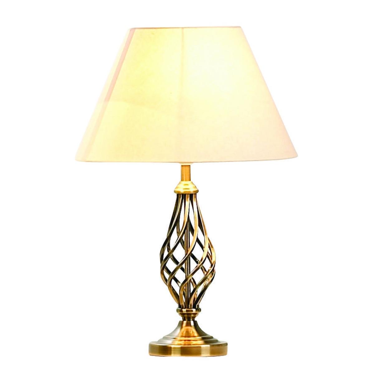 Maddison Twist 52cm Table Lamp Antique Brass – image 2