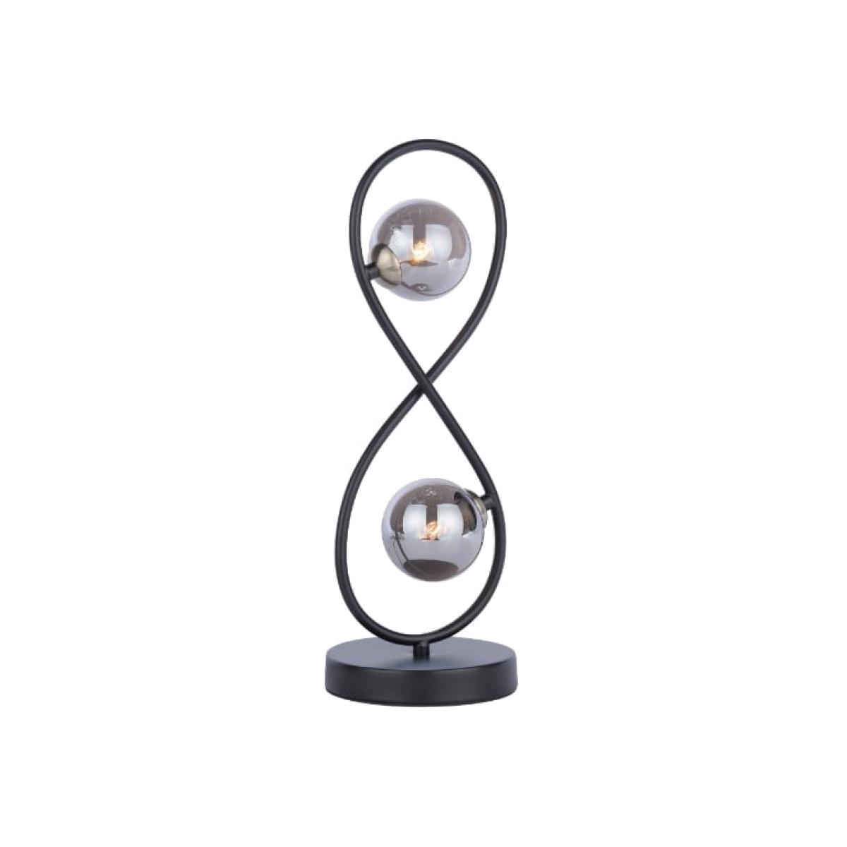 Lena 2 Light Table Lamp Black