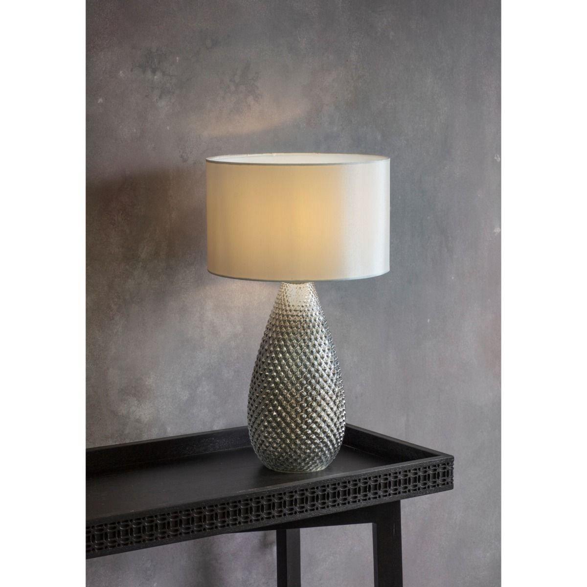 Livia Mercury White Table Lamp – image 6