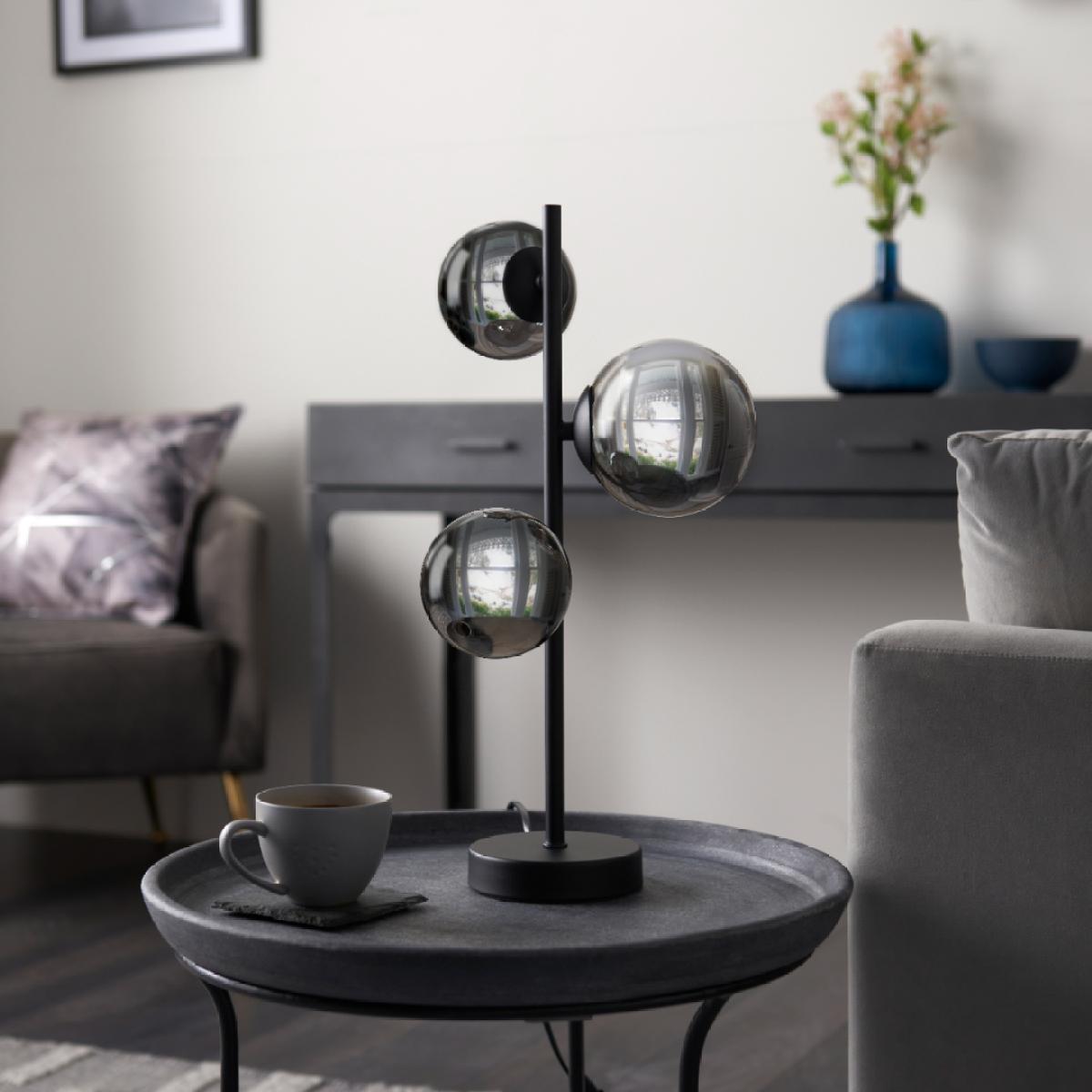 Reeko Matt Black Table Lamp – image 2