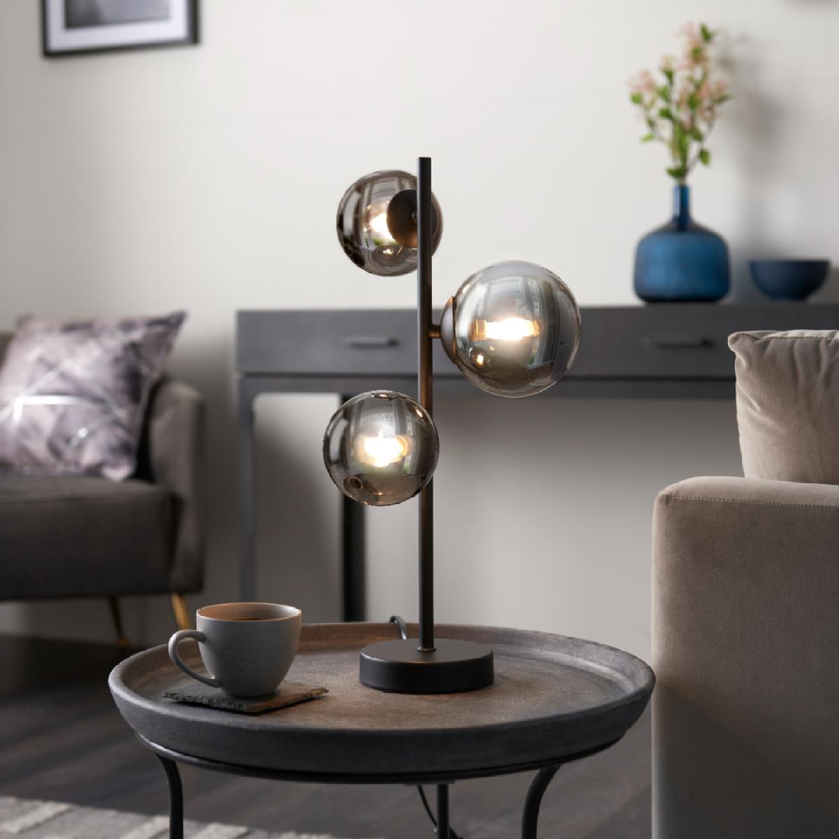 Reeko Matt Black Table Lamp – image 1