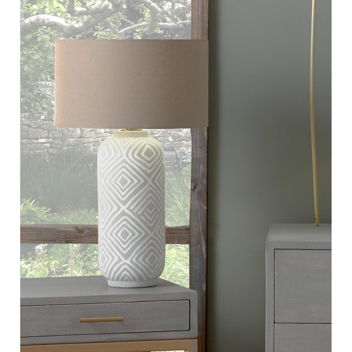 Margot Grey & Taupe Table Lamp – image 6