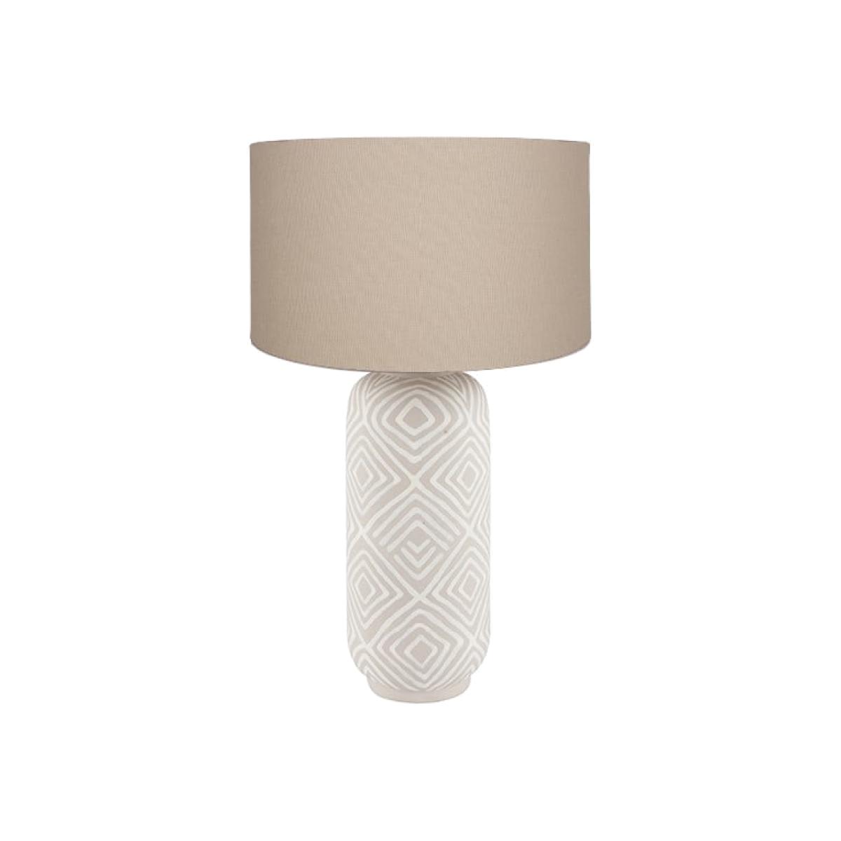 Margot Grey & Taupe Table Lamp – image 1
