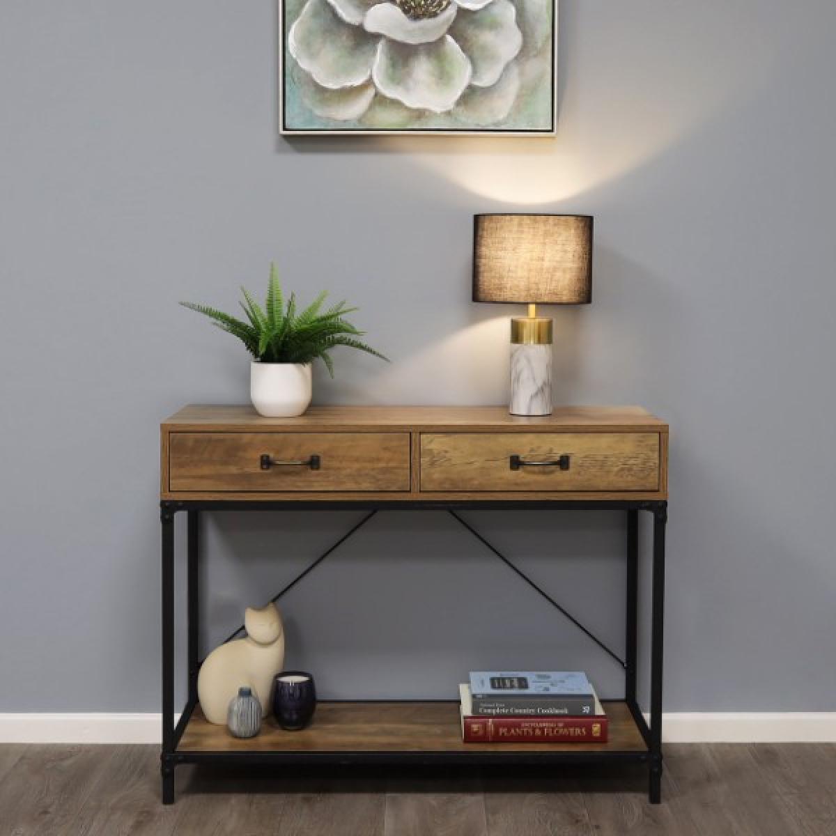 Devota 2 Toned Gold Table Lamp – image 5
